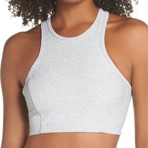 Outdoor Voices Athena Crop Top in Heather Gray